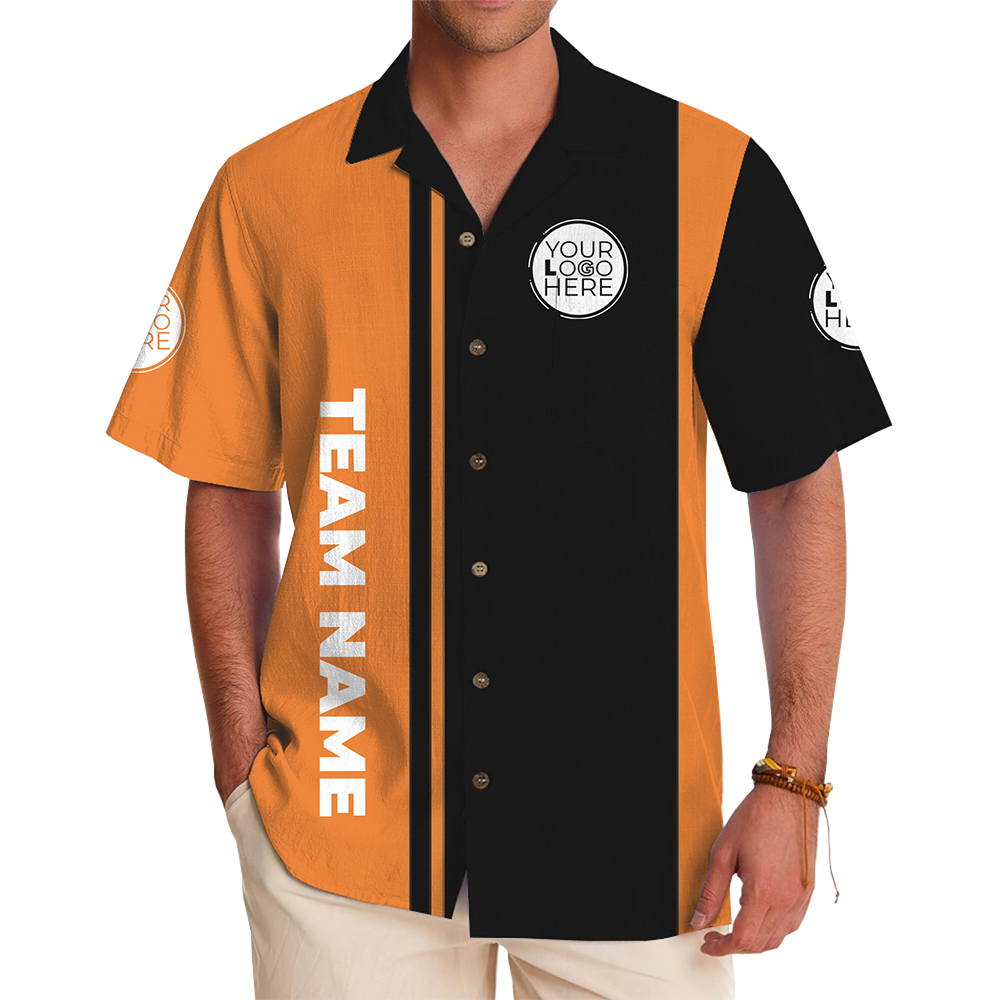Custom Two Tone Color Hawaiian Shirt With Logo And Name - variant image 1