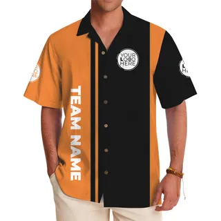 Custom Two Tone Color Hawaiian Shirt With Logo And Name