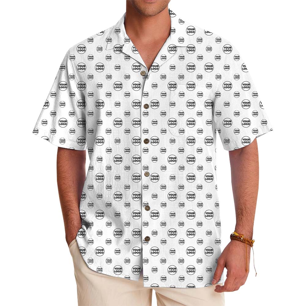 Custom Micro Logo All Over Print Hawaiian Shirt With Preview - variant image 1