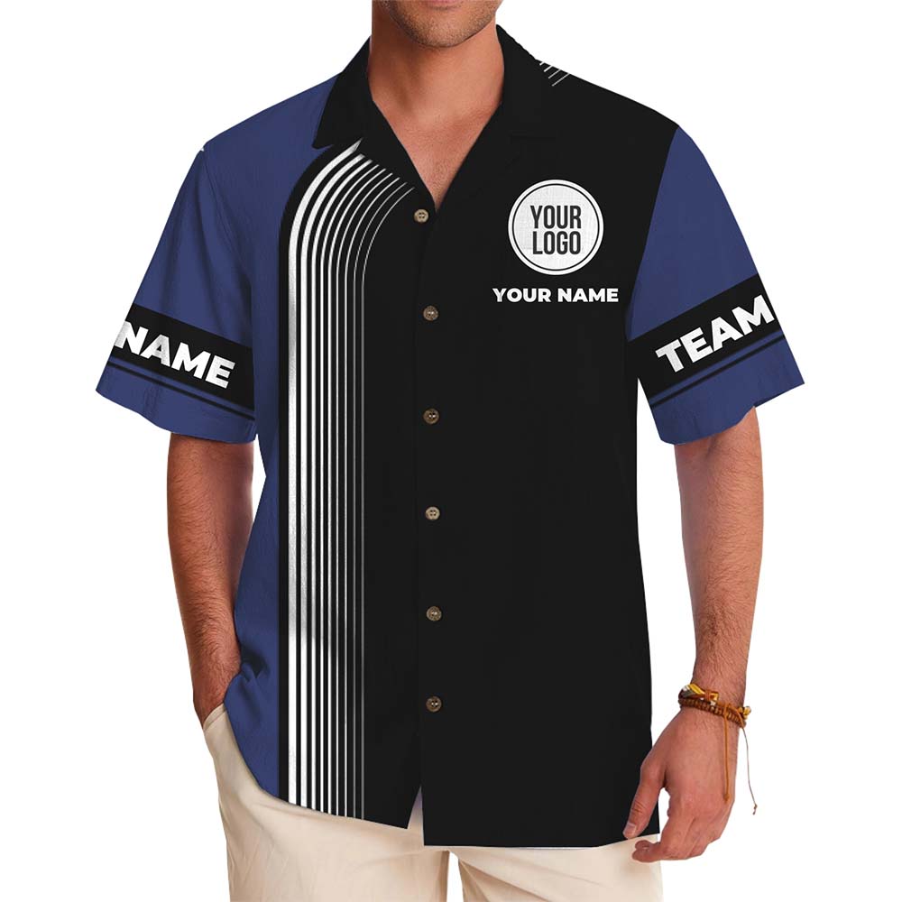 Custom Club Logo and Color Hawaiian Shirt With Name - variant image 1