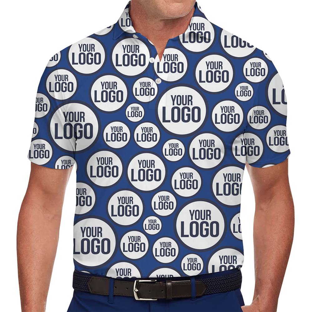 All Over Print Custom Logo Collared Polo Shirt No Minimum - variant image 1