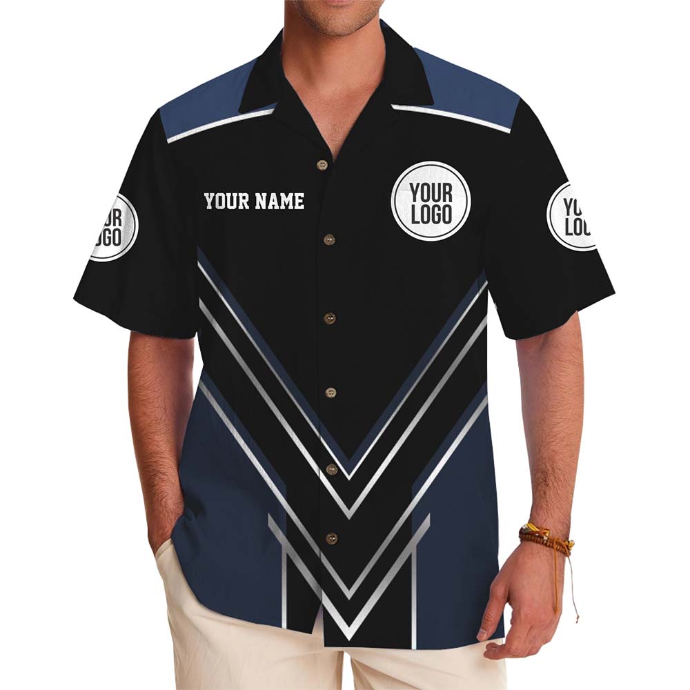 Cool Sport Team Hawaiian Shirt With Custom Logo Text And Color - variant image 1