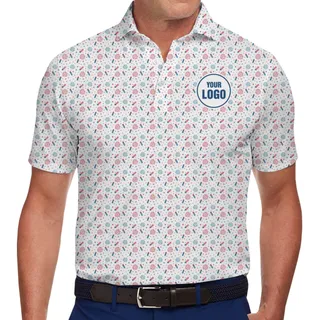 Patriotic Fireworks Custom Logo Polo Shirt With Preview