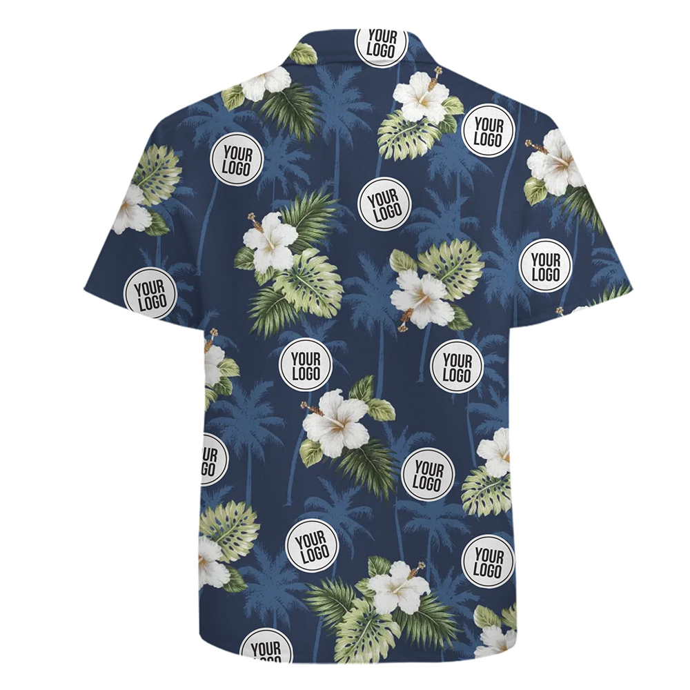 Custom Logo Hibiscus Vintage Hawaiian Shirt
