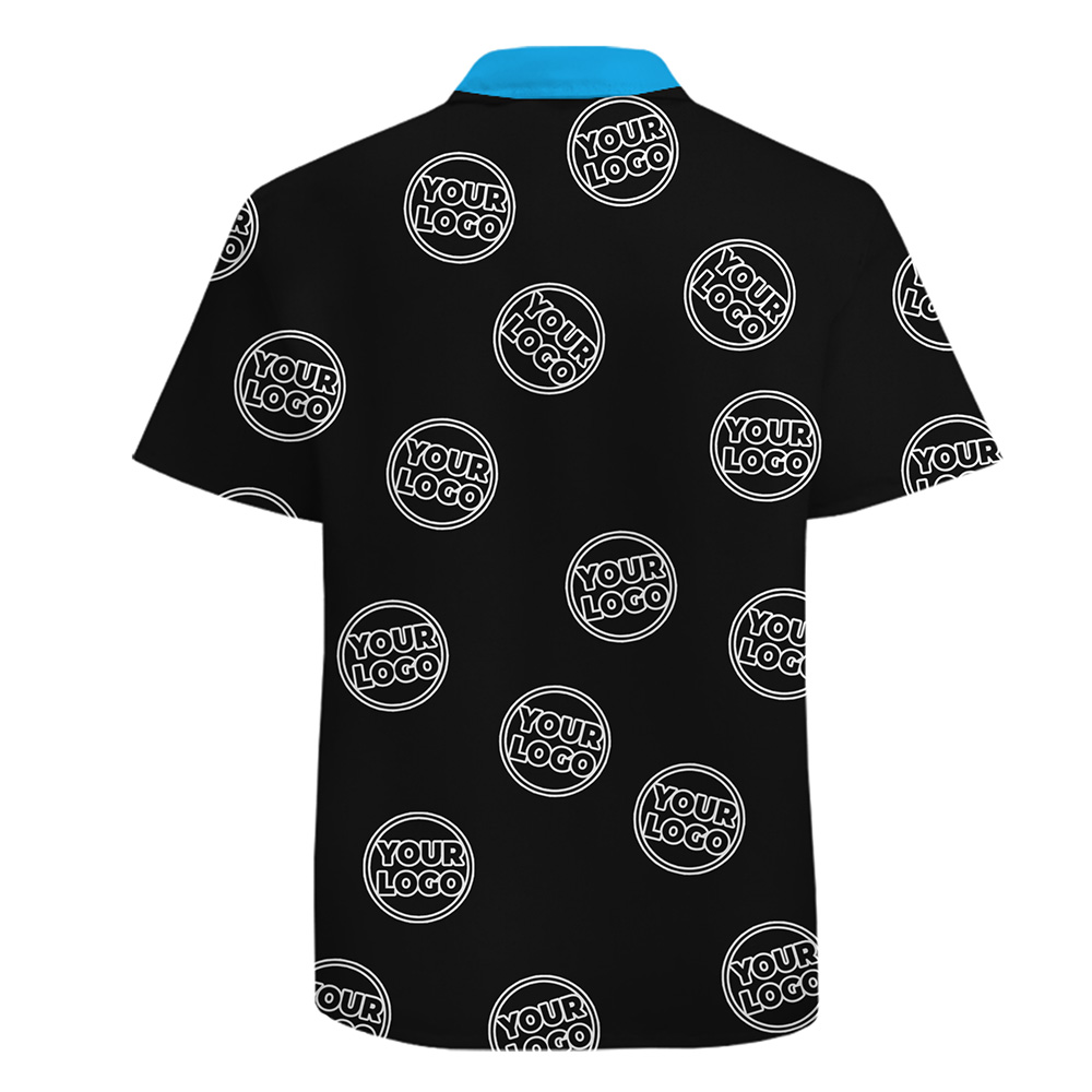 Custom Logo Striped Button Up Shirt