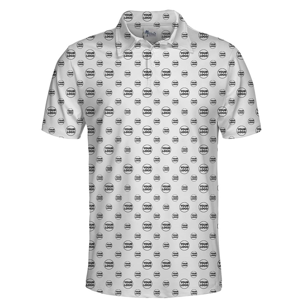 Custom Small Logo Printed Polo Shirt With Preview
