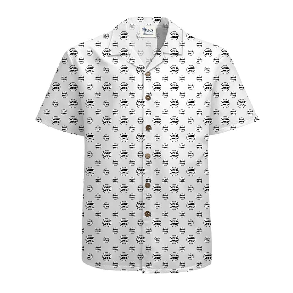 Custom Micro Logo All Over Print Hawaiian Shirt With Preview