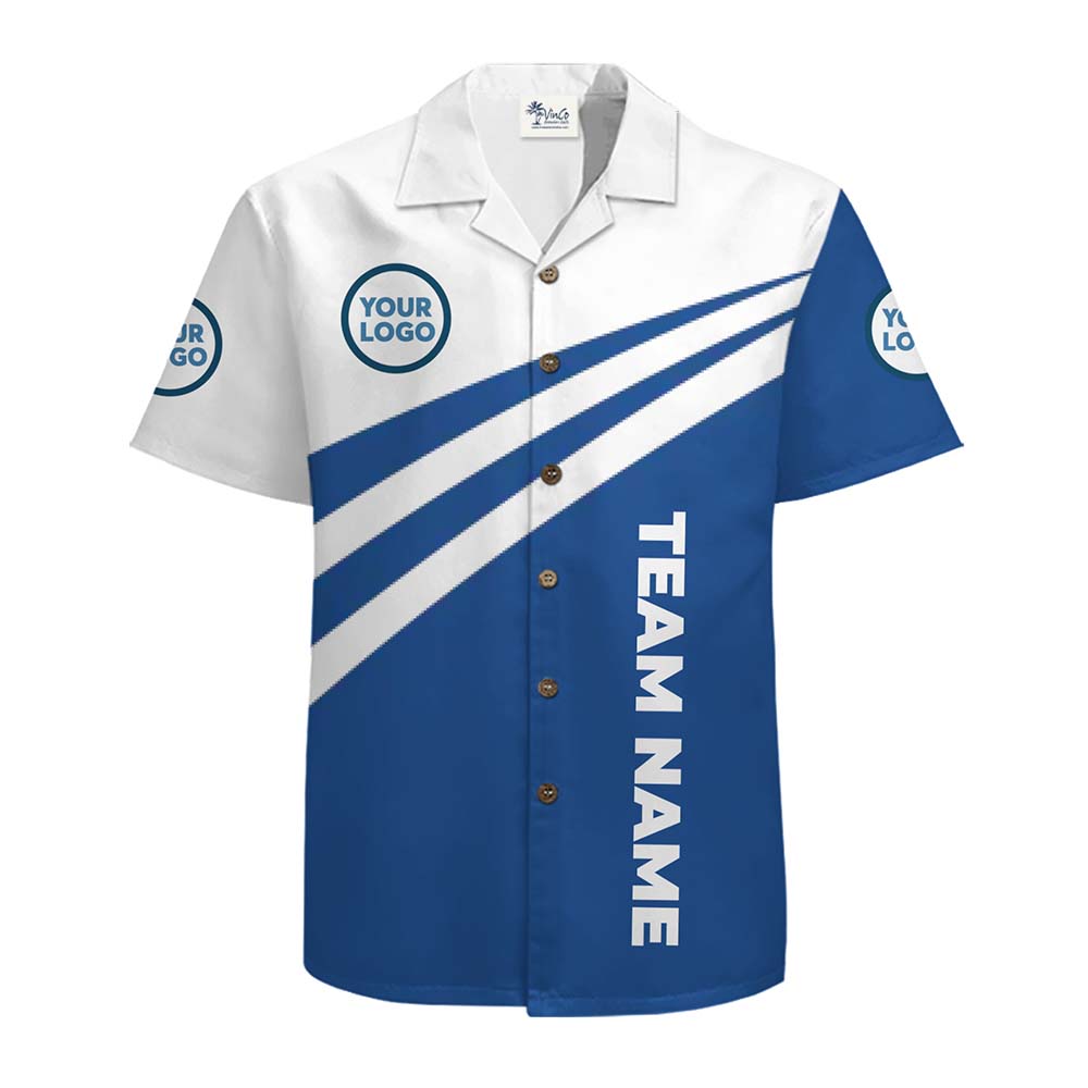 Custom Group Logo Hawaiian Shirt with Names