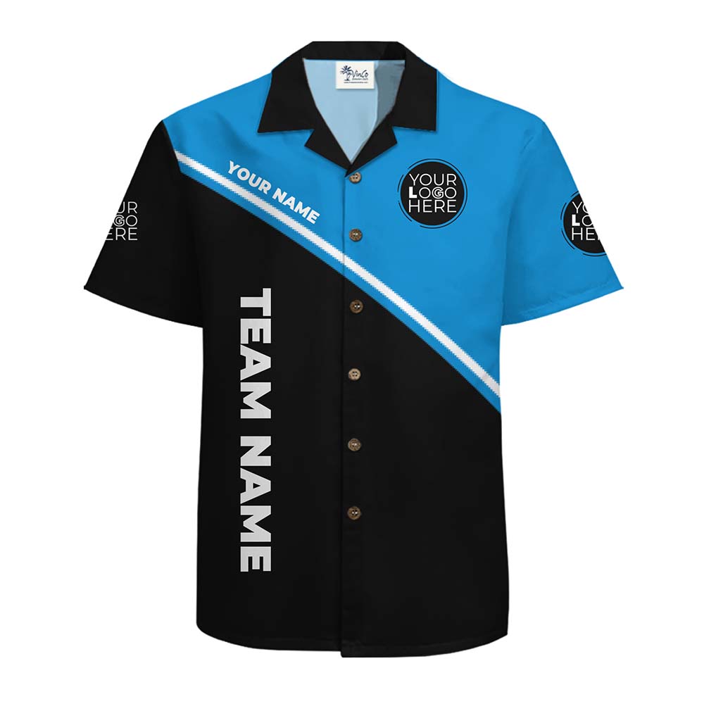 Personalized Color Match Team Hawaiian Shirt With Logo And Name