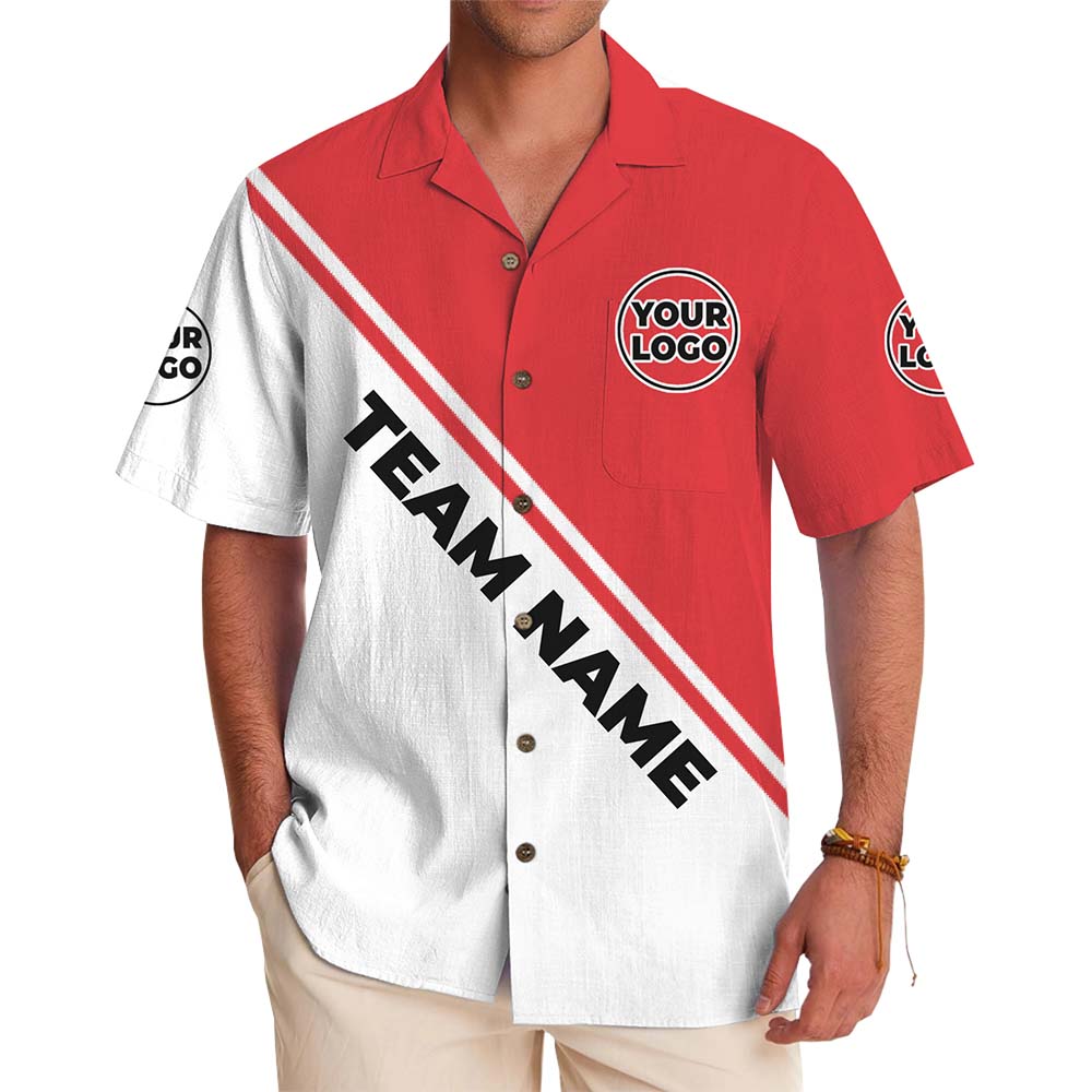 Customized Logo And Team Name Button Up Shirt 2 Colors - variant image 1
