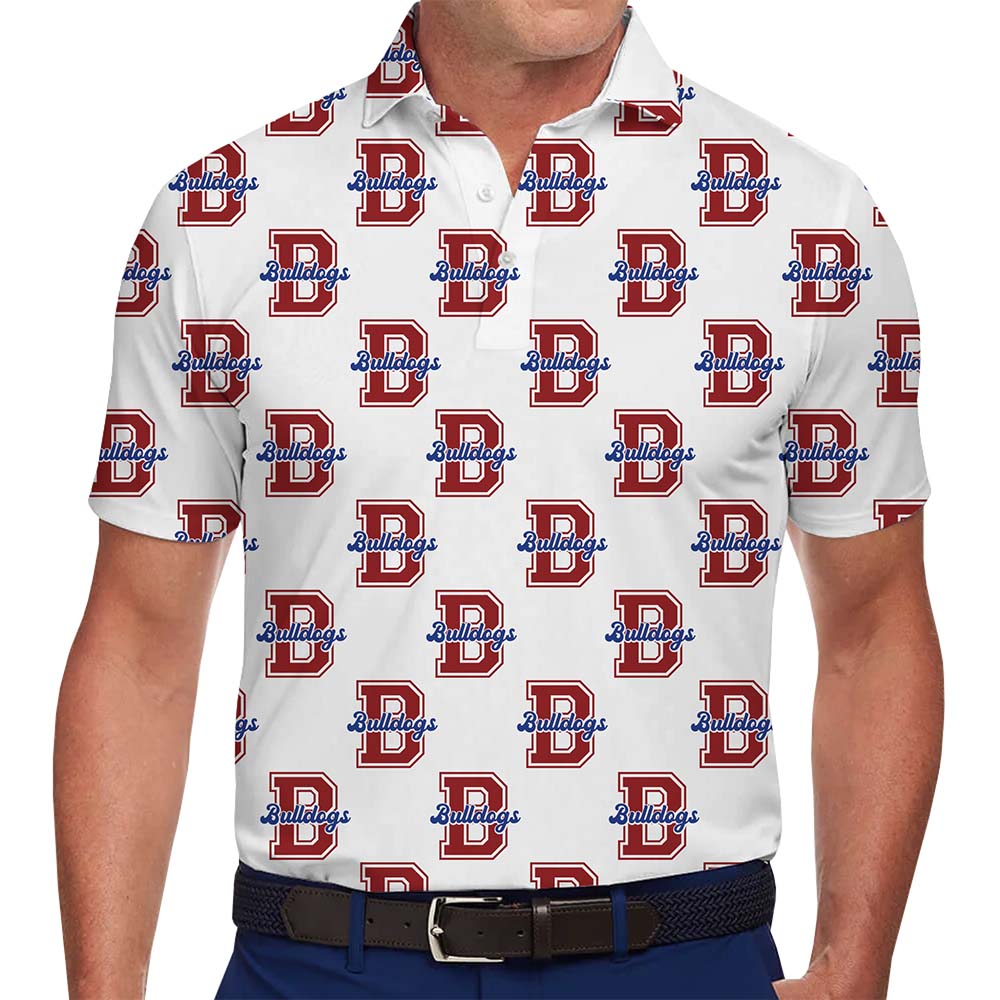 Custom Mascot Monogram Collared Polo Shirt - variant image 1