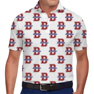Custom Mascot Monogram Collared Polo Shirt