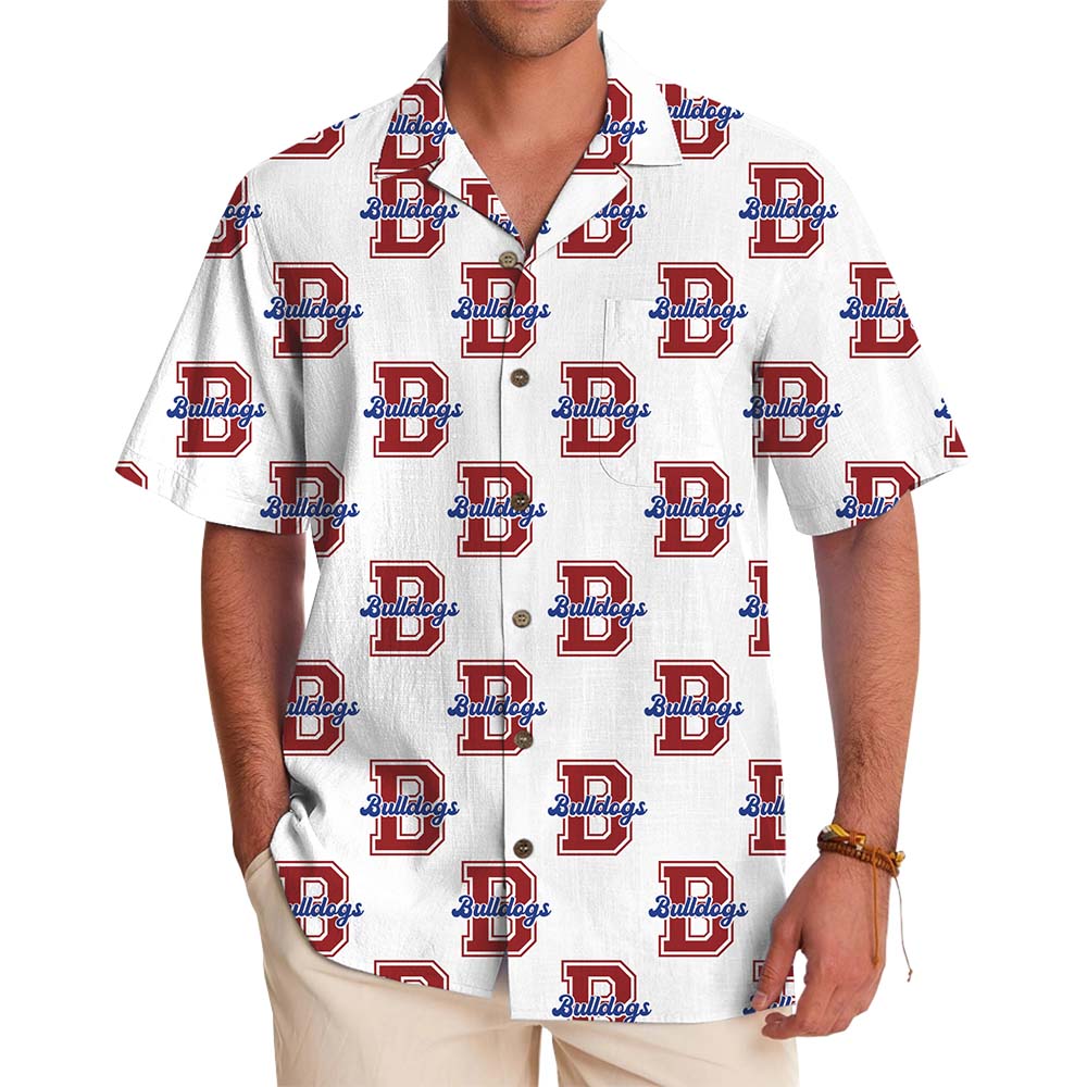Custom Monogram Mascot Hawaiian Shirt For Team - variant image 1