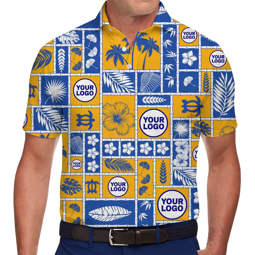 Personalized Island Flower Logo Polo Shirt - variant image 1