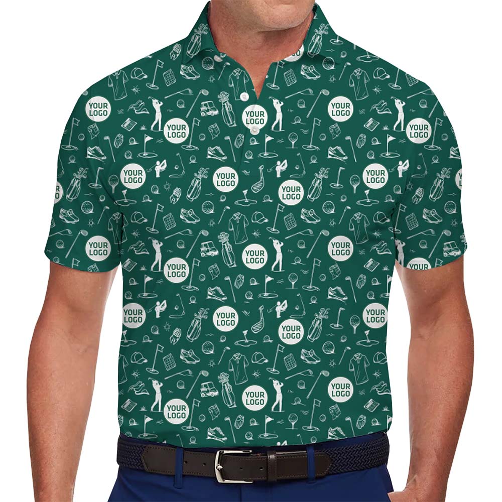Custom Logo Golf Polo Shirt With Small Icon - variant image 1