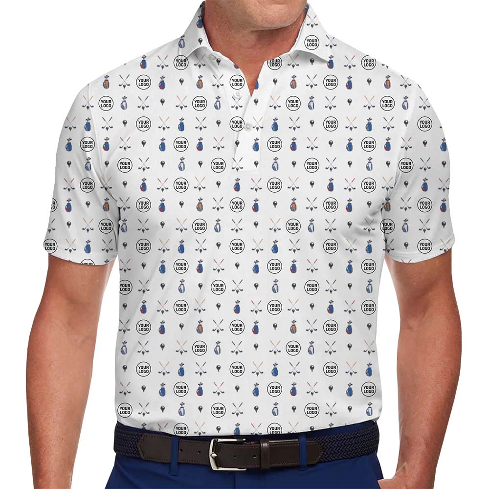 Personalized Golf Lover Logo Polo Shirt With Preview - variant image 1