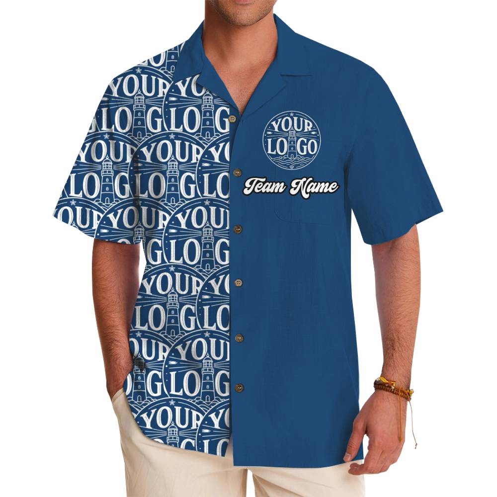 Unique Custom Logo and Team Name Button Up Shirt With Live Preview - variant image 1