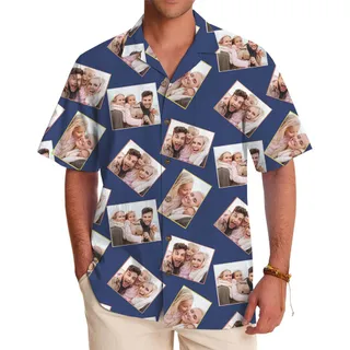 Custom Multiple Photo Hawaiian Shirt With Live Preview