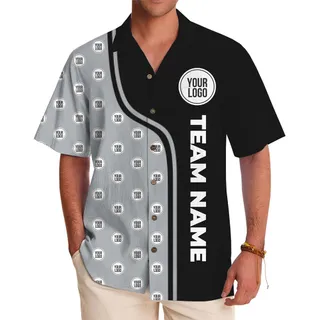 Custom Team Spirit Color Block Button Up Shirt