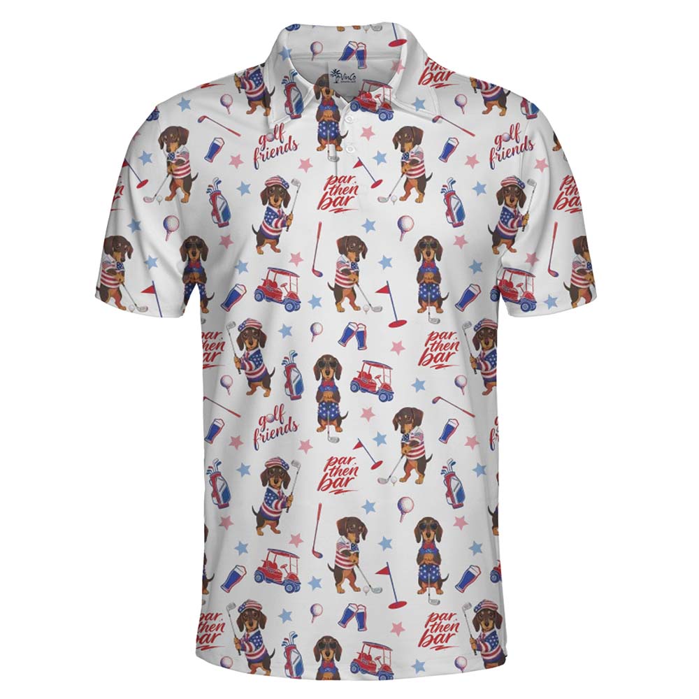 Cool Dachshund Golf Polo Shirt