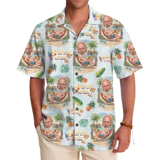 Retired Not My Problem Anymore Custom Face Hawaiian Shirt