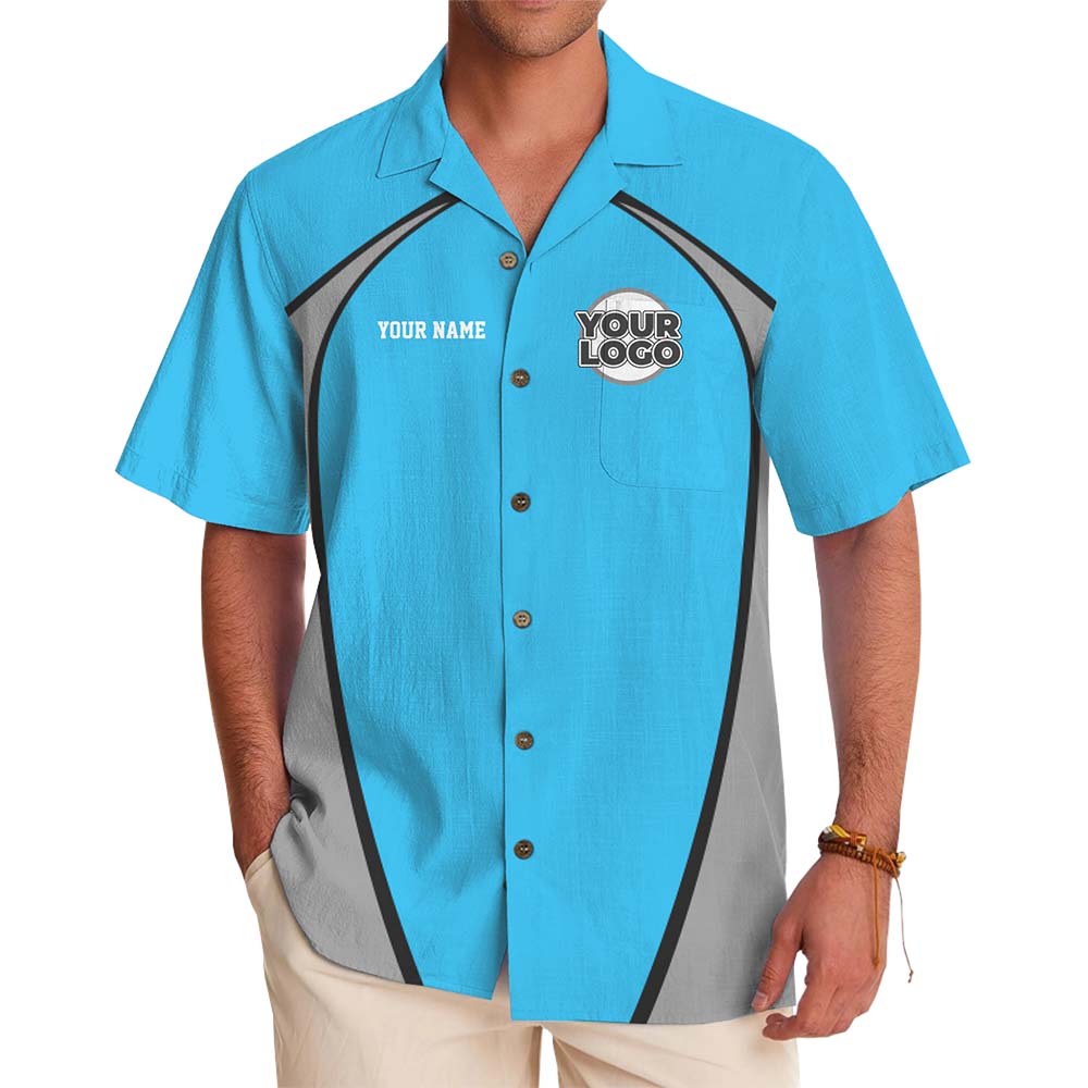 Professional Team Custom Logo Hawaiian Shirt With Preview - variant image 1