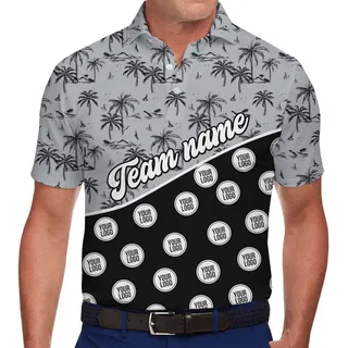 Palm Coast Custom Team Name And Logo Polo Shirt