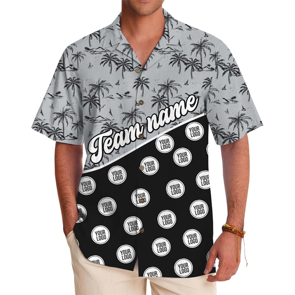 Island Team Custom Logo And Name Hawaiian Shirt - variant image 1