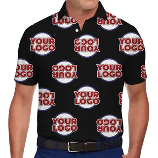 Big Logo Upside Down Custom Polo Shirt
