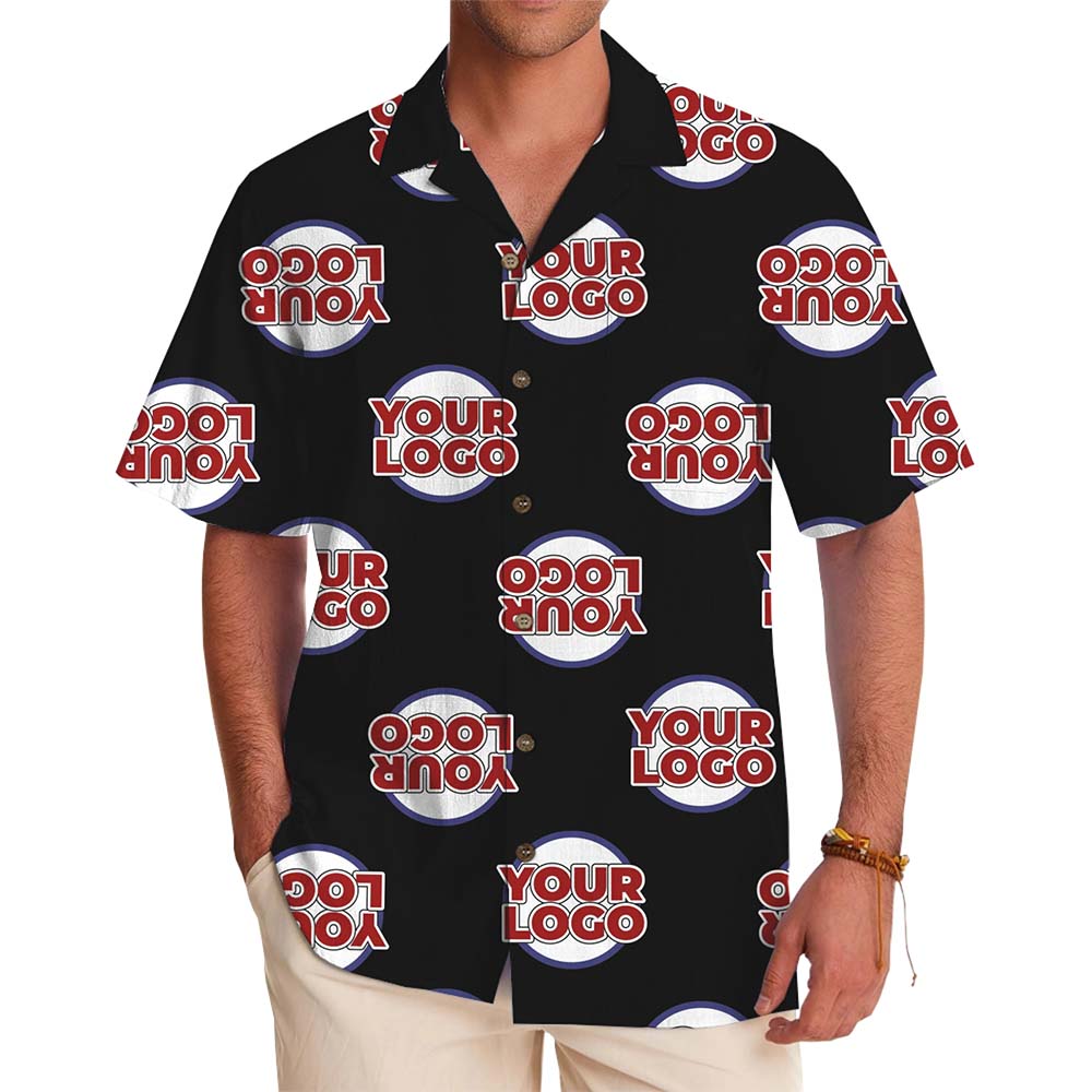 Custom Logo Upside Down Hawaiian Shirt With Preview - variant image 1