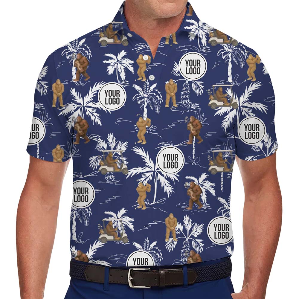 Custom Logo Sasquatch Golf Shirt With Preview - variant image 1
