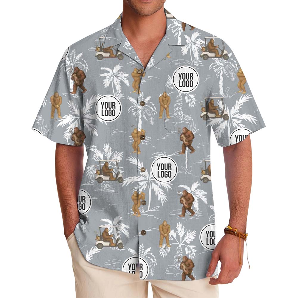 Custom Logo Bigfoot Golf Hawaiian Shirt With Live Preview - variant image 1