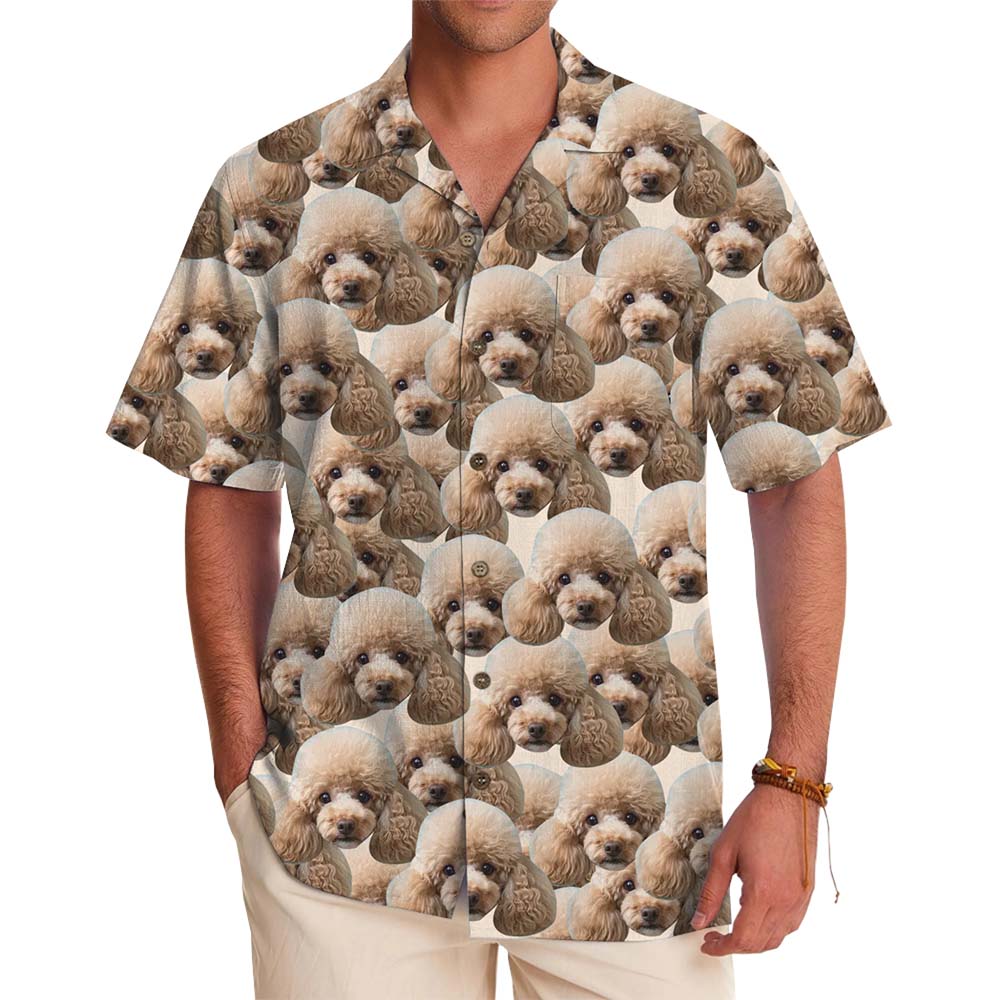Custom Face All Over Print Button Up Hawaiian Shirt - variant image 1