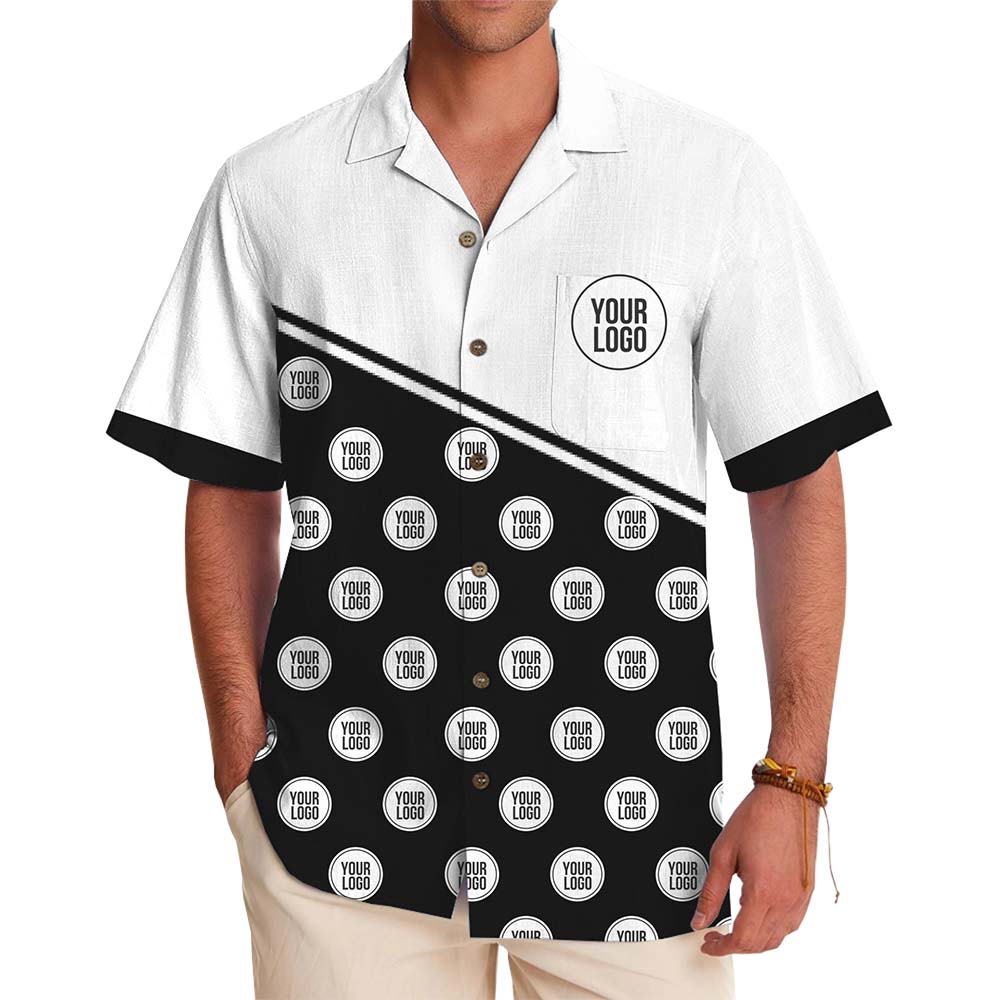 Custom Logo Hawaiian Shirt with Custom Color - variant image 1