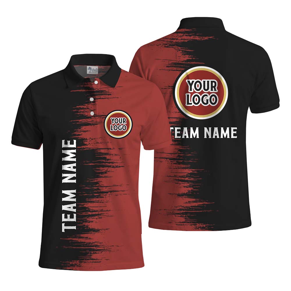Custom Logo Two Tone Polo Team Shirt