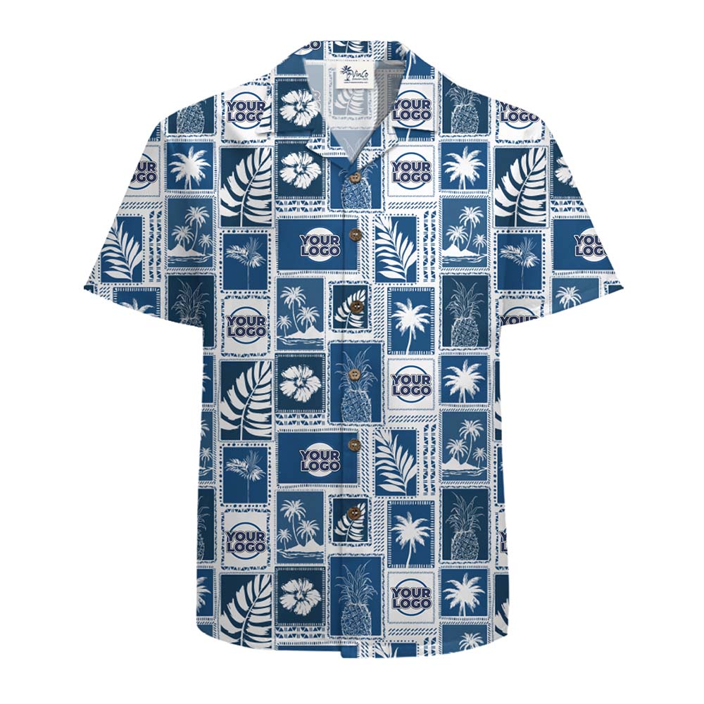 Paradise Custom Logo And Color Aloha Shirt With Preview