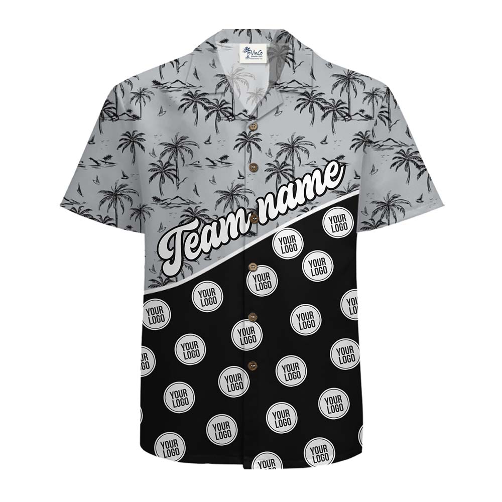 Island Team Custom Logo And Name Hawaiian Shirt