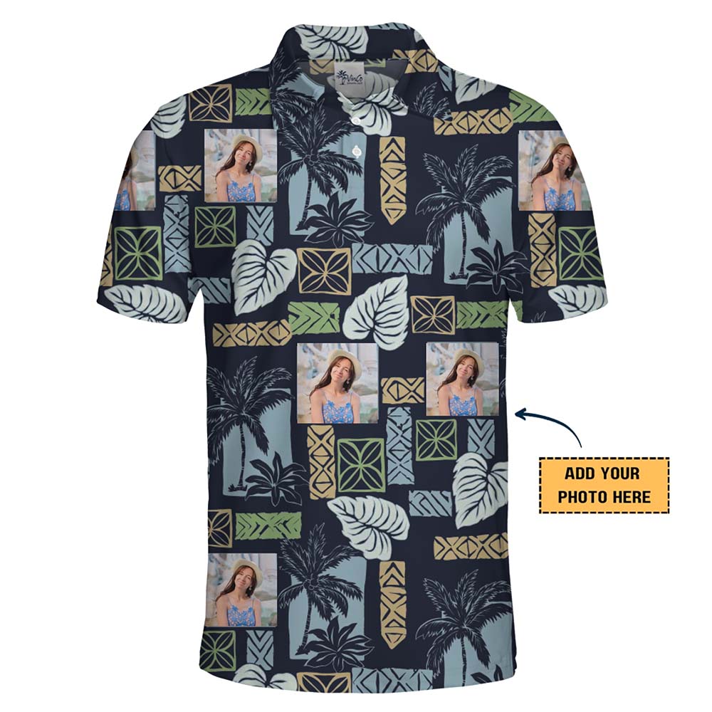 Custom Photo Island Vibe Aloha Polo Shirt