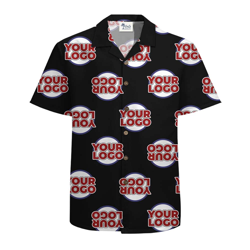 Custom Logo Upside Down Hawaiian Shirt With Preview
