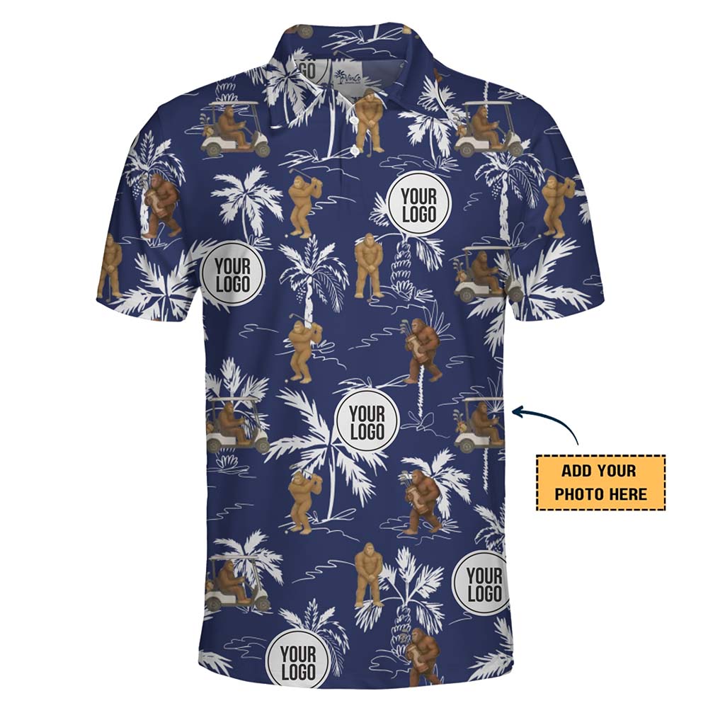 Custom Logo Sasquatch Golf Shirt With Preview