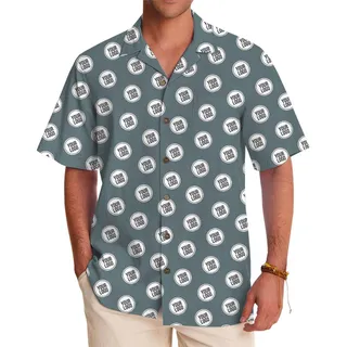 Custom Logo Hawaiian Shirt with Custom Color Background