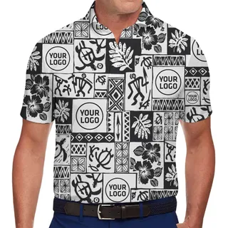 Island Turtle Custom Logo Collared Polo Shirt