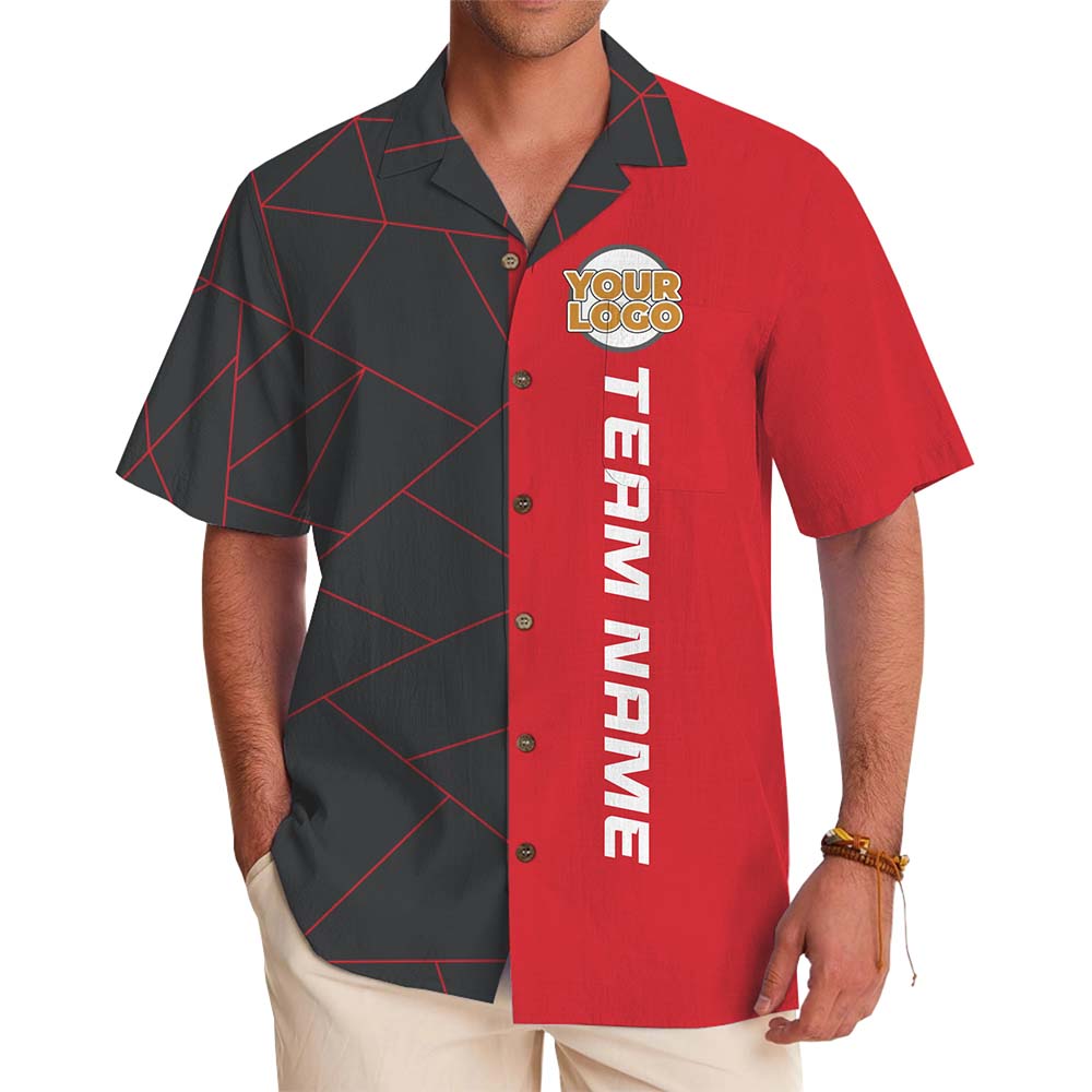 Team Spirit Custom Logo Button Up Shirt With Name - variant image 1