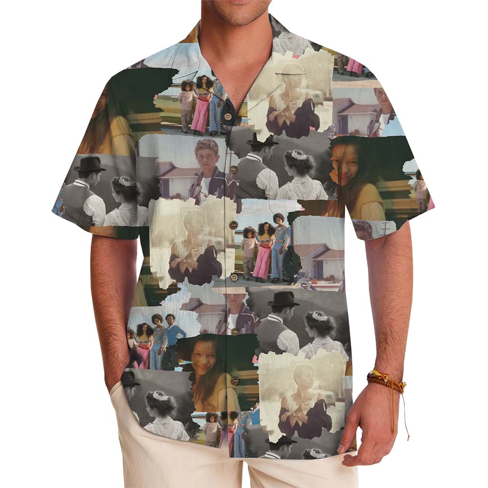 Vintage Memories Custom Photo Hawaiian Shirt - variant image 1