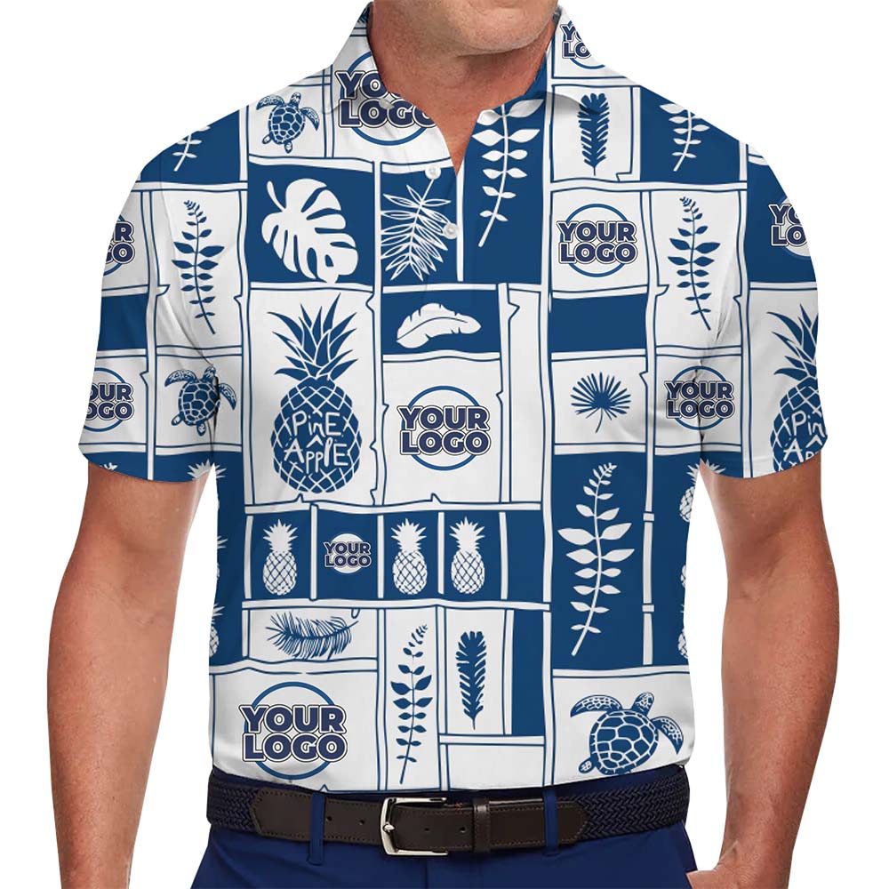 Pineapple Coast Custom Logo Collared Polo Shirts - variant image 1