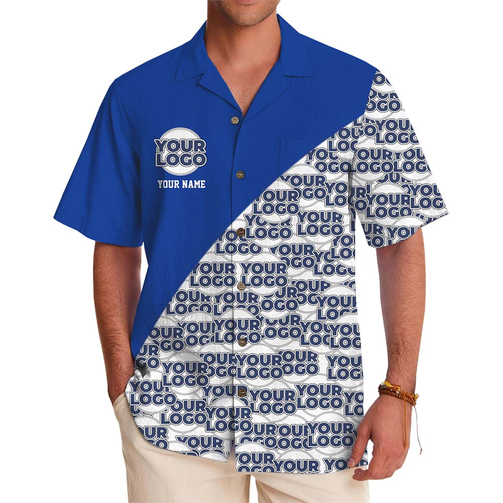 Executive Split Custom Logo Name Shirt With Preview - variant image 1