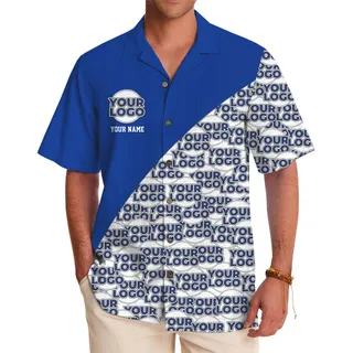Executive Split Custom Logo Name Shirt With Preview