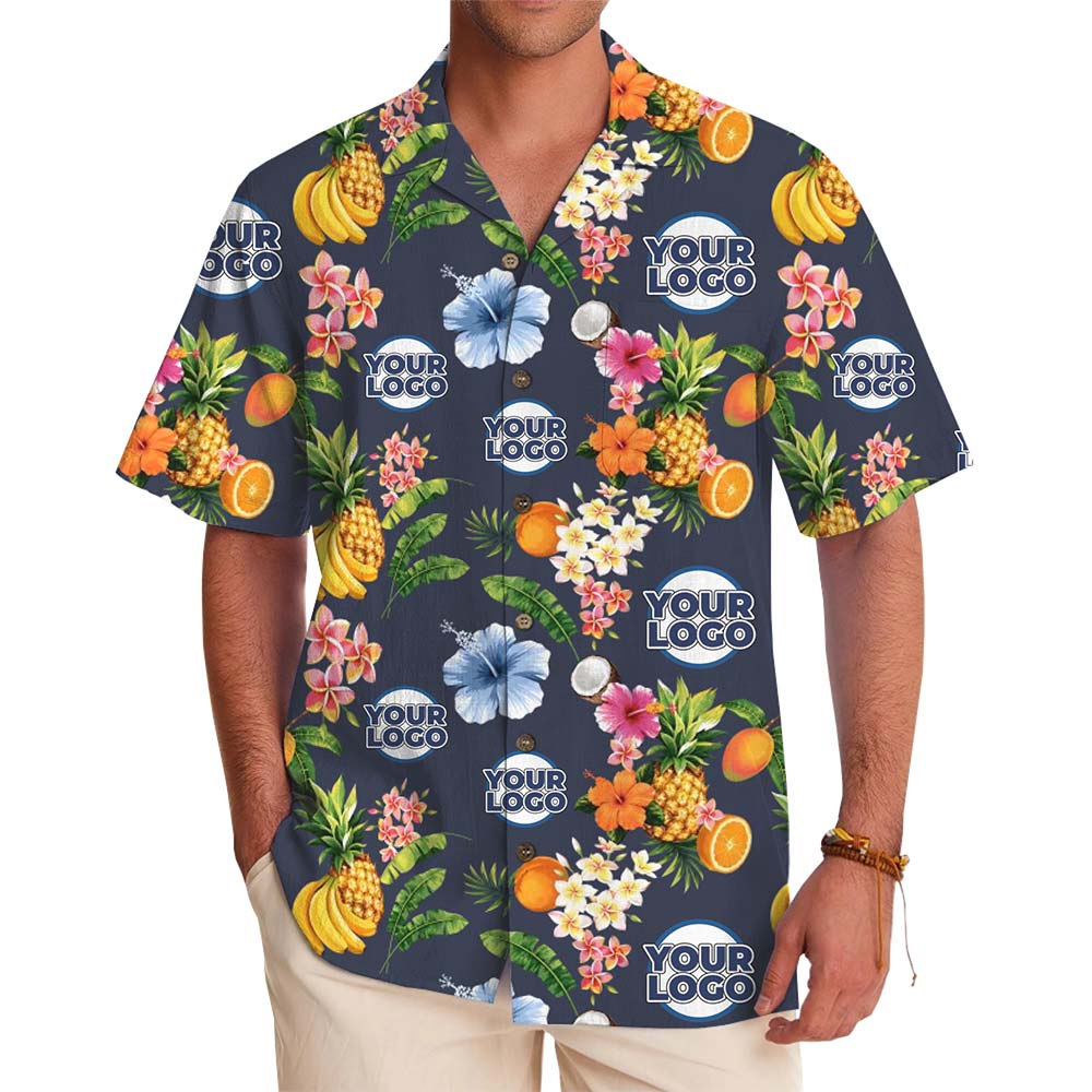 Island Fruit Custom Logo Aloha Shirt With Live Preview - variant image 1