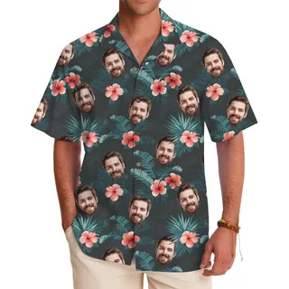 Tropical Face Custom Hawaiian Shirt With Live Preview