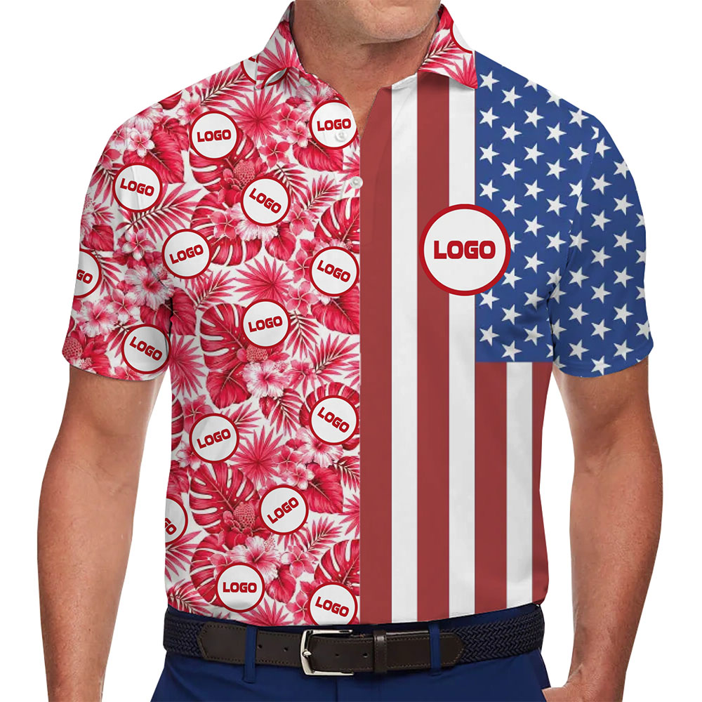 Liberty Island Custom Logo Collared Polo Shirt - variant image 1